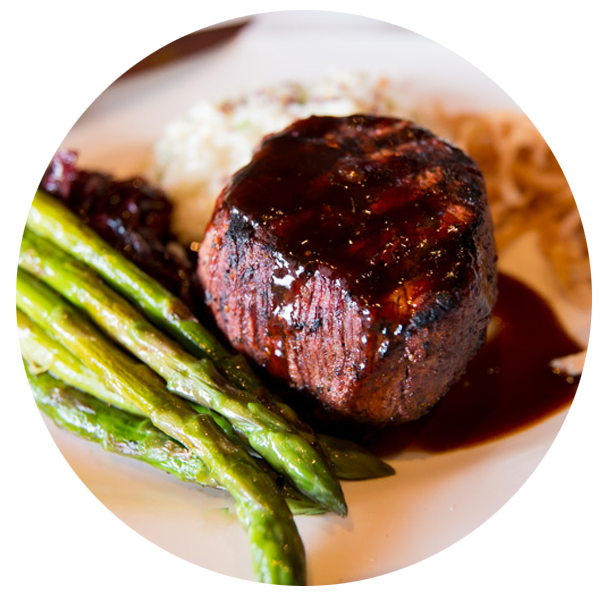 Sirloin Steak and Asparagus-South-Beach-Grille-Dinner-Fort-Myers-Beach